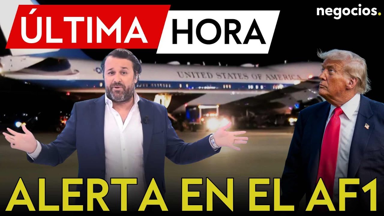 ÚLTIMA HORA: Trump se queda en tierra: un fallo del Air Force One le impide despegar para ir a Davos