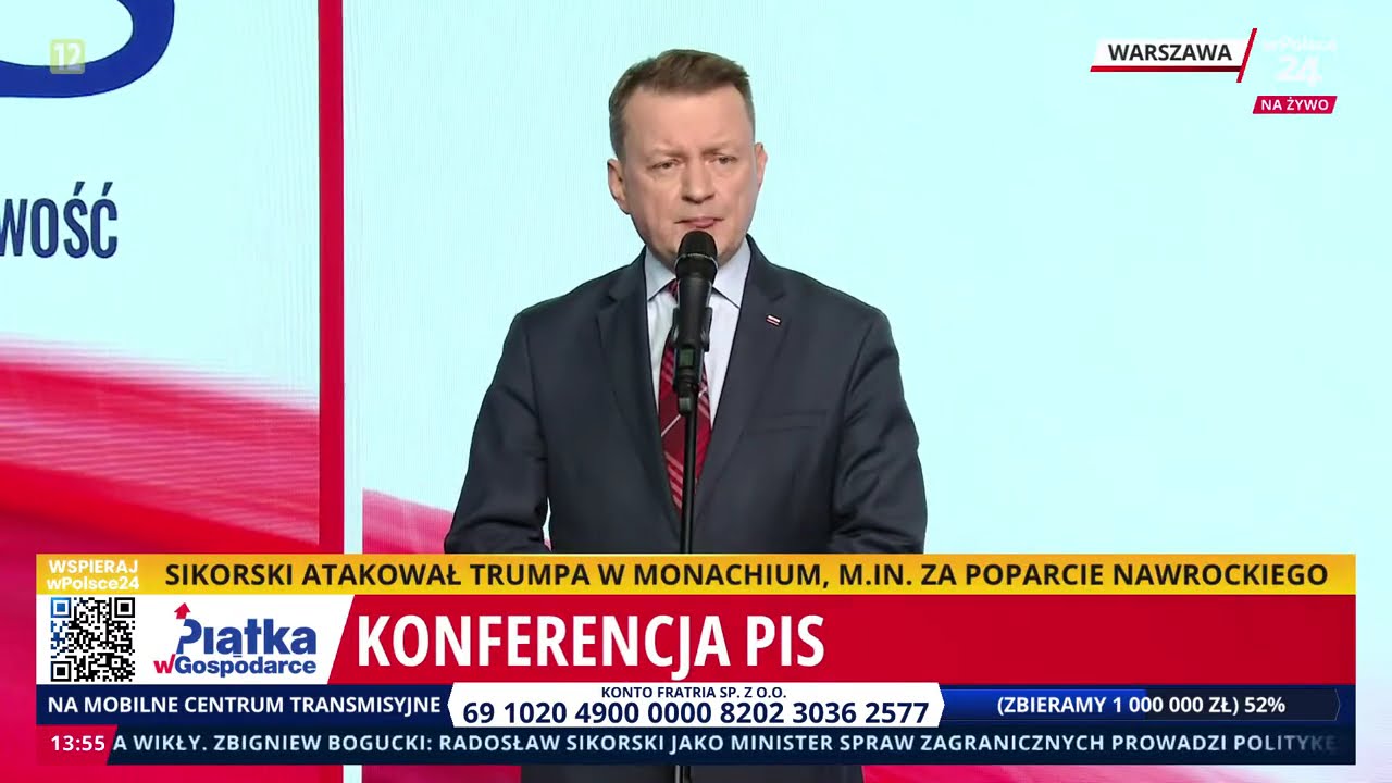 Pilne! Konferencja PIS. J. Kaczyński: ''Nie ma mowy o żadnych sojuszach z Partią Grzegorza Brauna