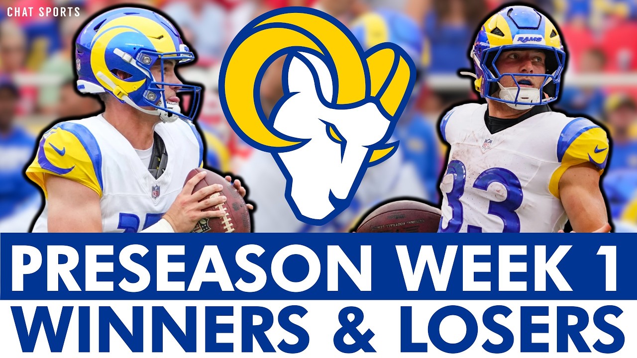 Rams Preseason Week 1 WINNERS & LOSERS Ft. Ty Simpson, Max Klare, & Dean Connors