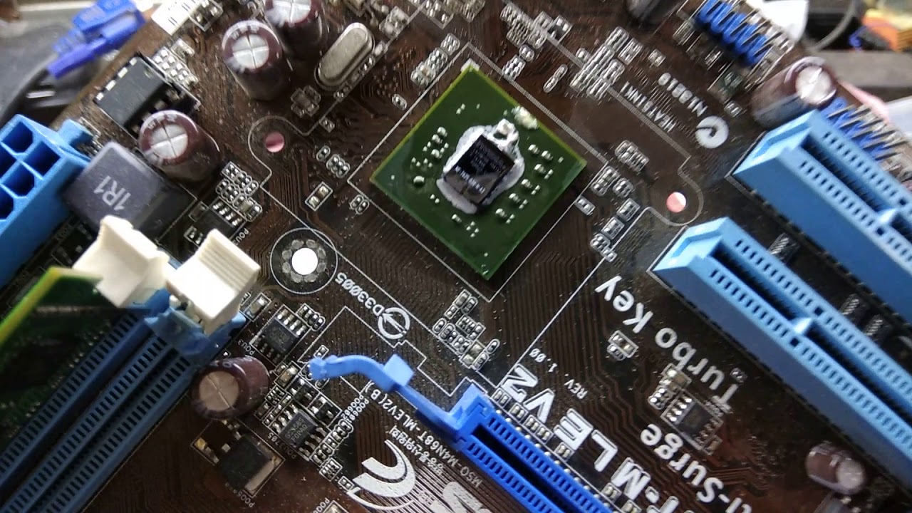 Asus amd motherboard no display with many error code, repaired