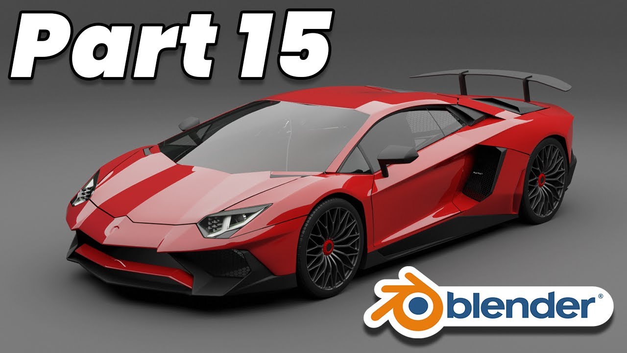 Part 15 (Window) - Car Modeling Complete Beginner Guide | Blender 3D  | Lamborghini Aventador
