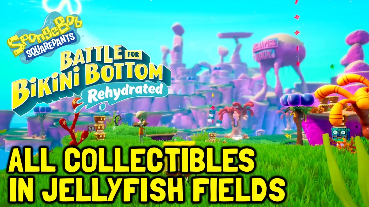 SpongeBob Battle For Bikini Bottom Rehydrated All Collectibles In Jellyfish Fields