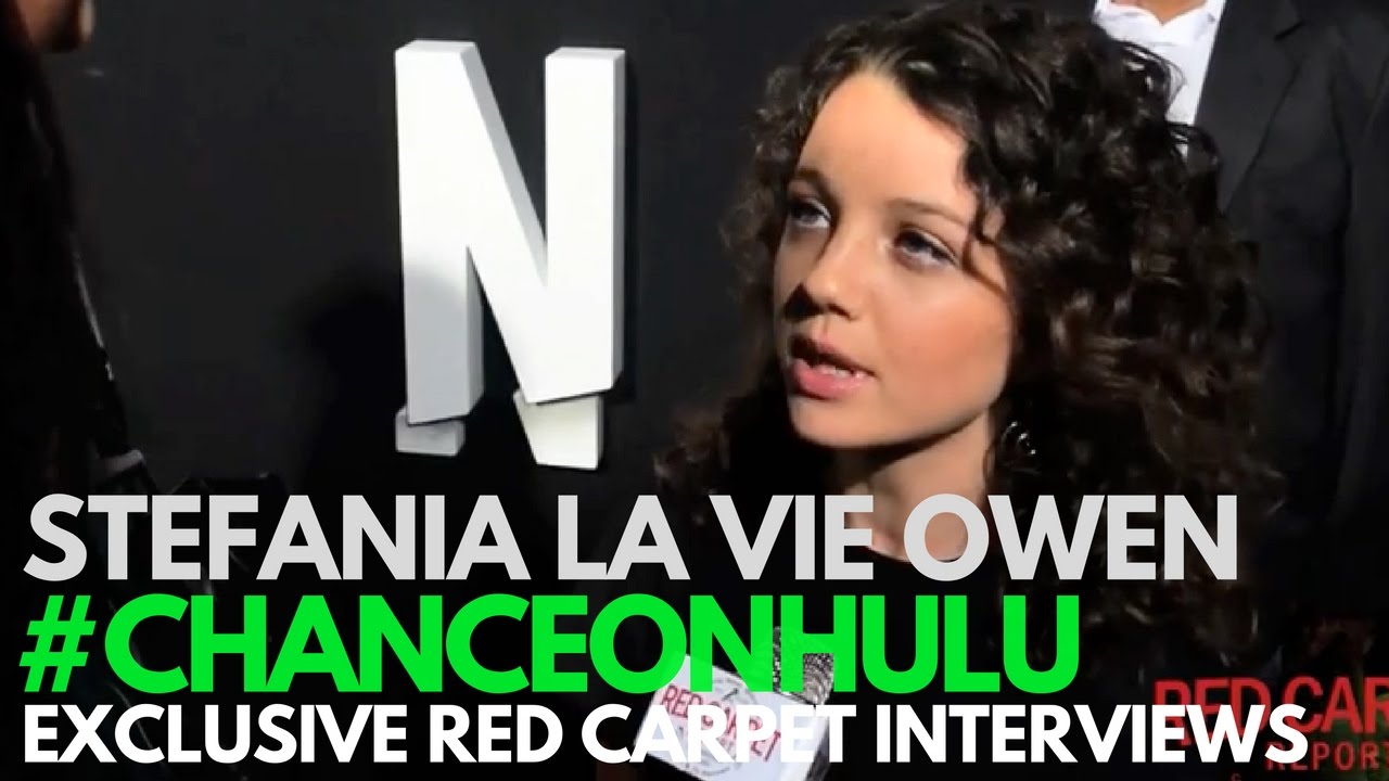 Stefania La Vie Owen interviewed at the Red Carpet Premiere of 