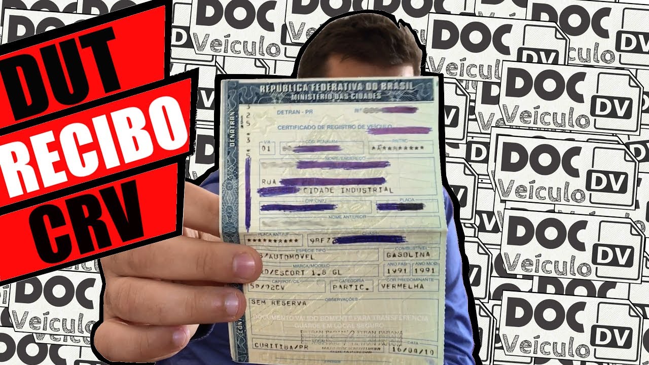 O que é DUT (CRV, RECIBO...) e seu uso