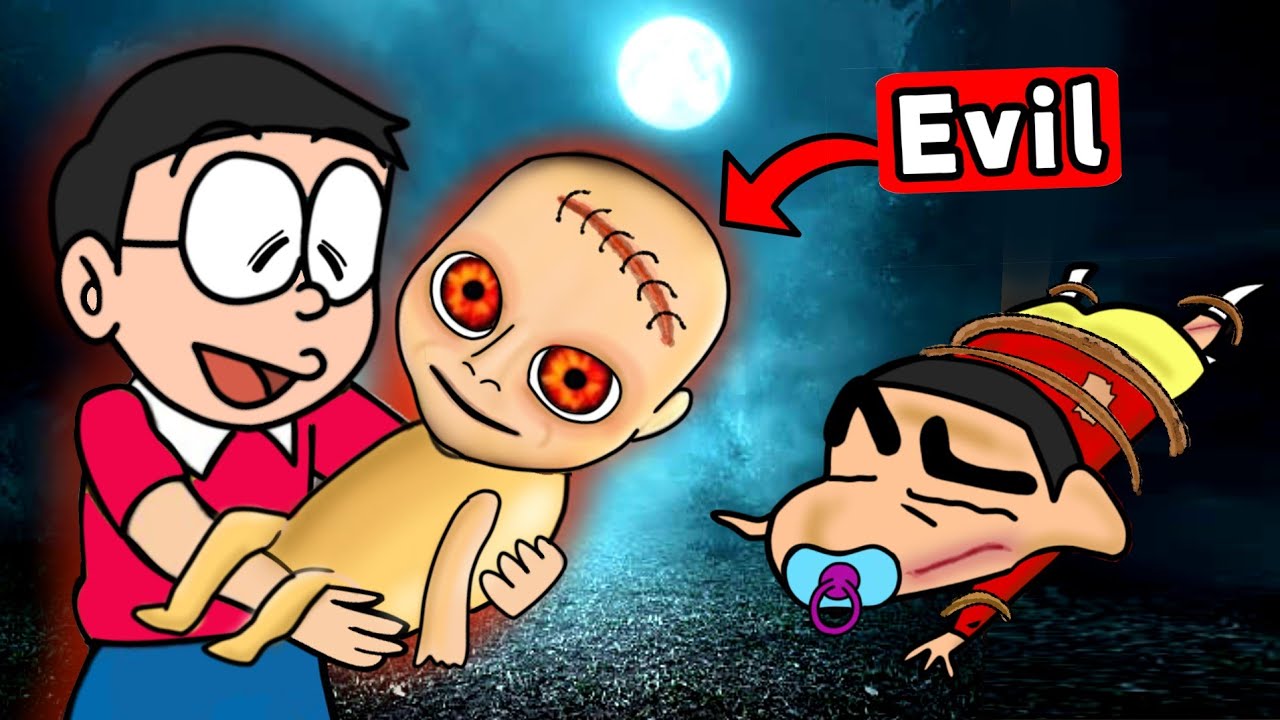 Nobita Adopted Horror Baby! 😰