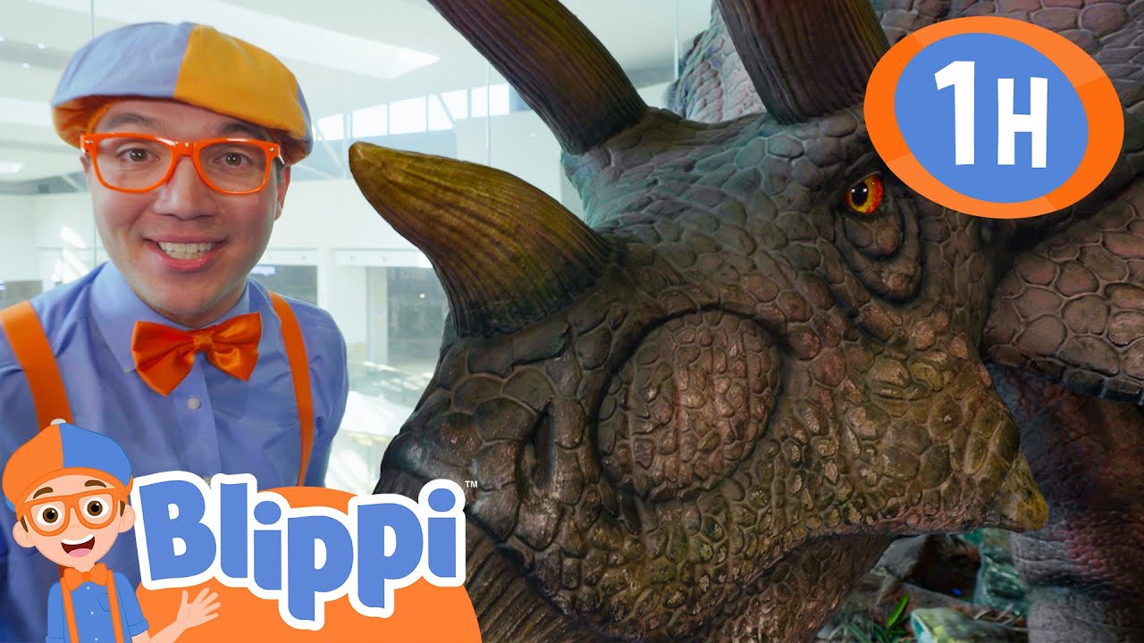 Blippi Talks to the Dinosaurs! 🦕🗣️ A Dino-sized Chat | Learning Videos for Kids 🔵🟠