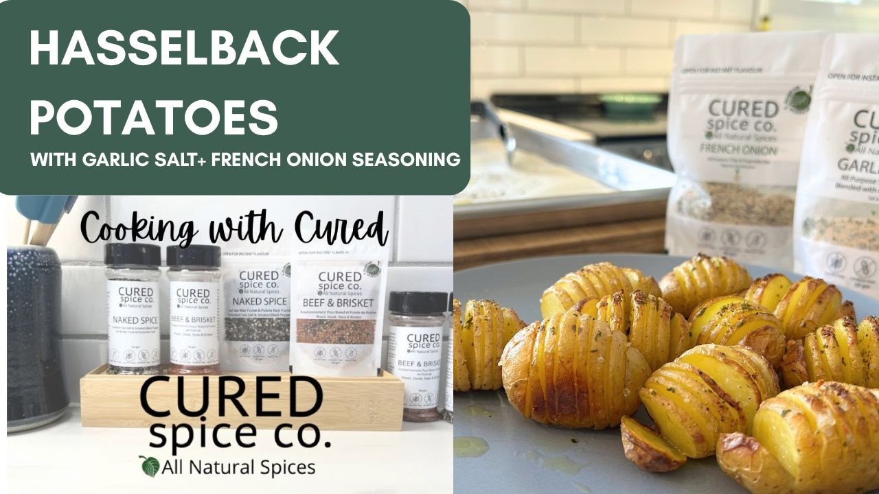 Hasselback Potatoes With Garlic Salt & French Onion Seasoning