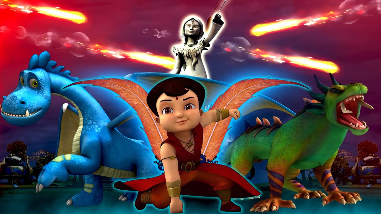 Super Bheem - Dragon War's | Animated cartoons for kids | Stories for Kids