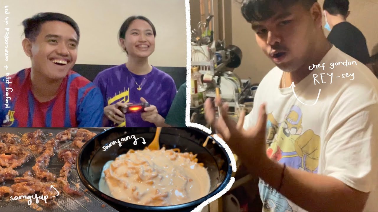 vlog \\ pesto pasta and game night with mojito squad