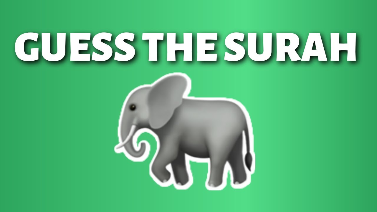 Guess The Surah By Emoji | Islam Quiz (no music)