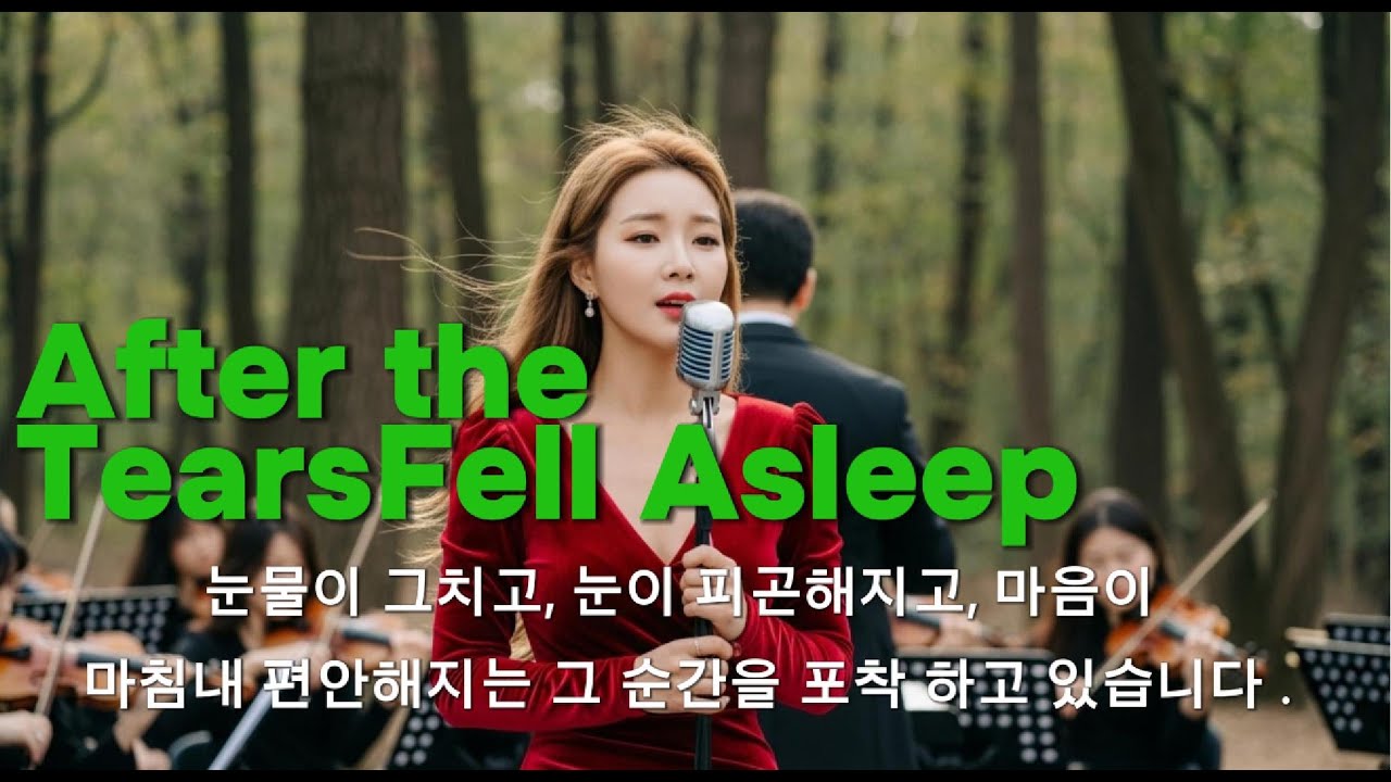 🔊원곡듣기 After the Tears Fell Asleep”🎹감성힐링발라드 🥁발라드 ❤️힐링 음악   🎻마음을 치유하는 음악   🎺emotional healing  🎸ballad