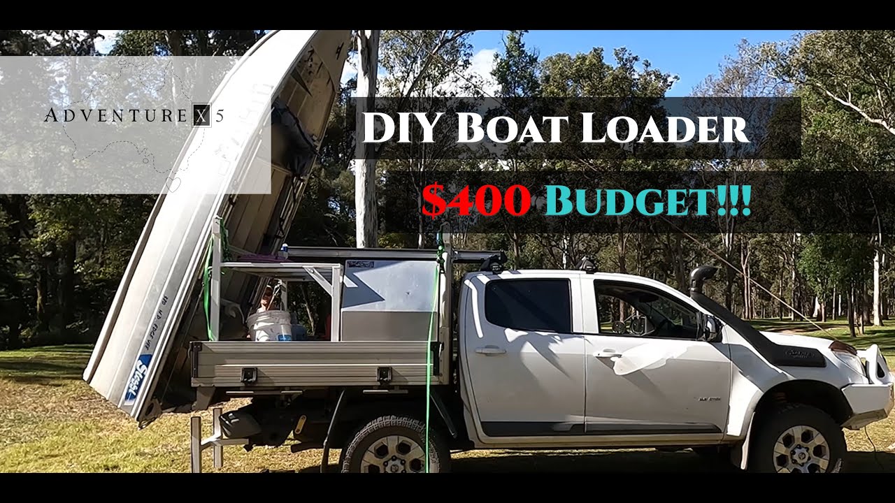 DIY Rooftop Tinny Boat Loader on a $400 budget - stessl 380 boat