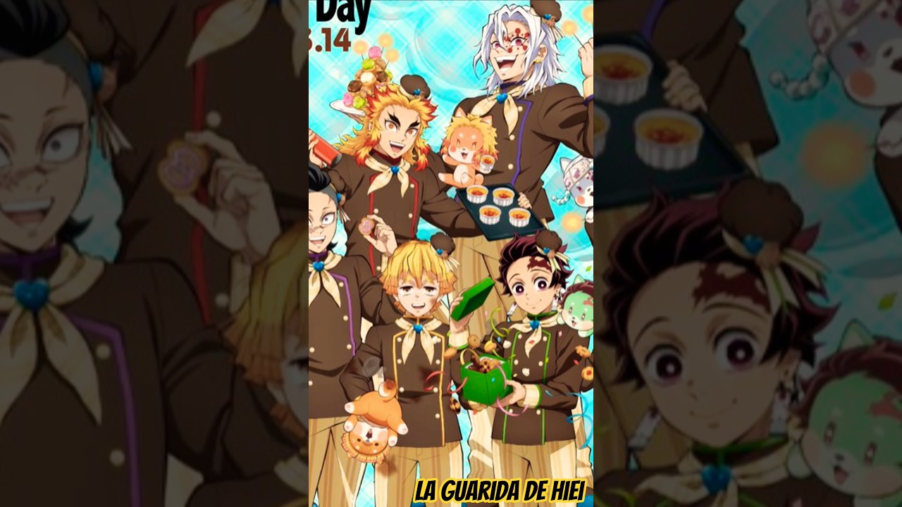 Los chicos de Kimetsu celebran el día blanco para corresponder los regalos de ellas de San Valentín