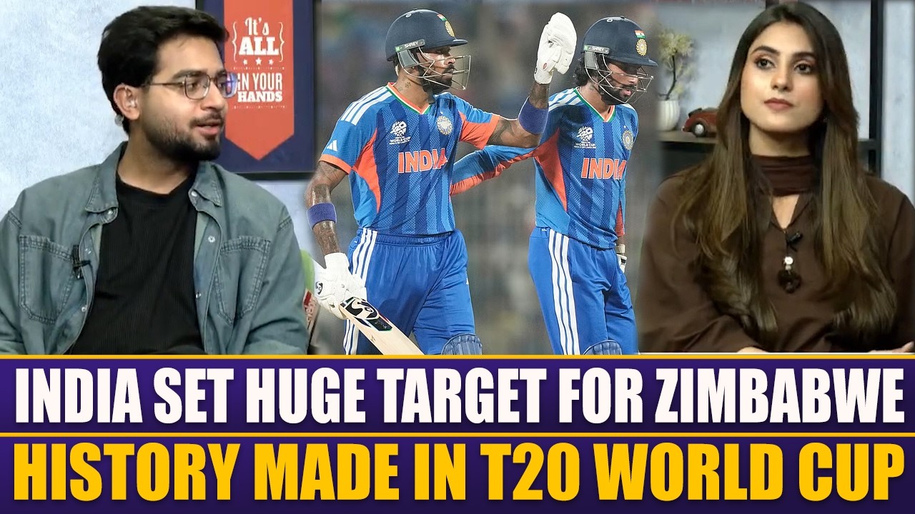 India vs Zimbabwe | India Sets Huge Target For Zimbabwe | History Made In T20 World Cup