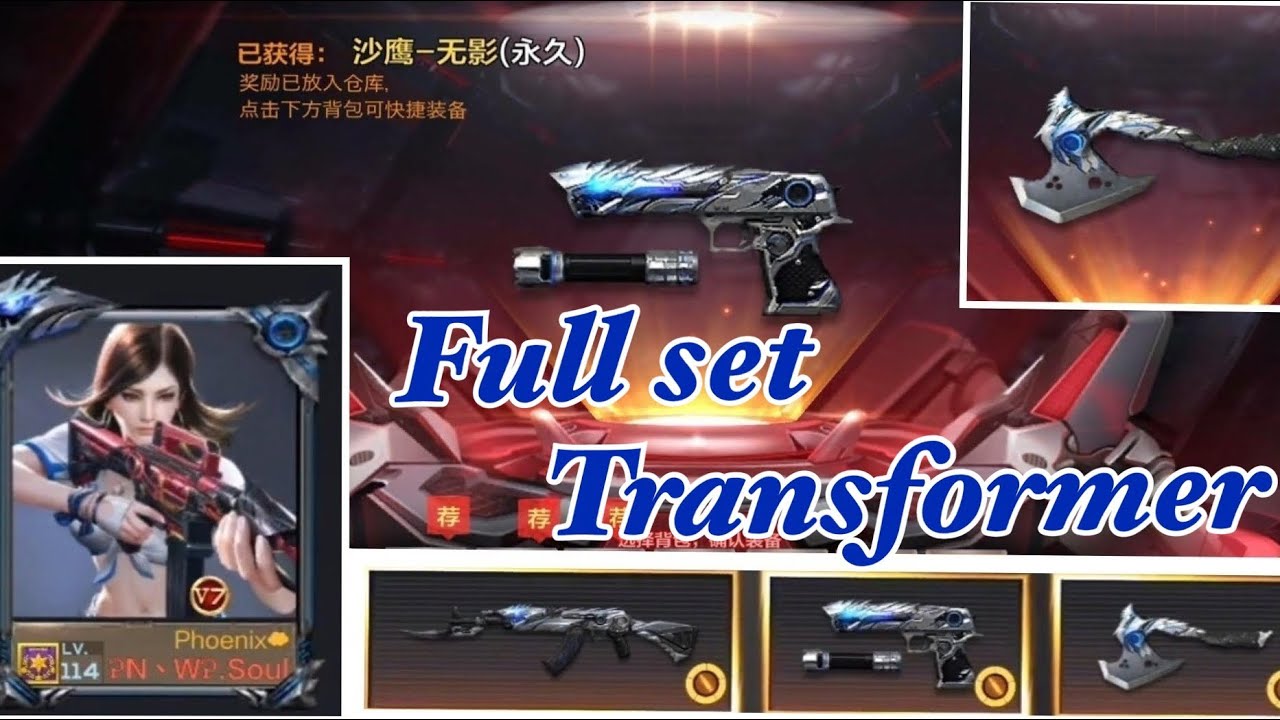 CF MOBLE: TRẢI NGHIỆM FULL SET SÚNG AK47 - D.E - B.C AXE VIP TRANSFORMER | Tony CrossFire