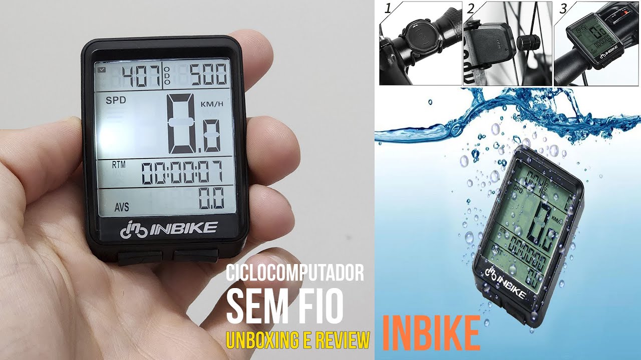 Ciclocomputador Velocímetro INBIKE sem fio UNBOXING e REVIEW