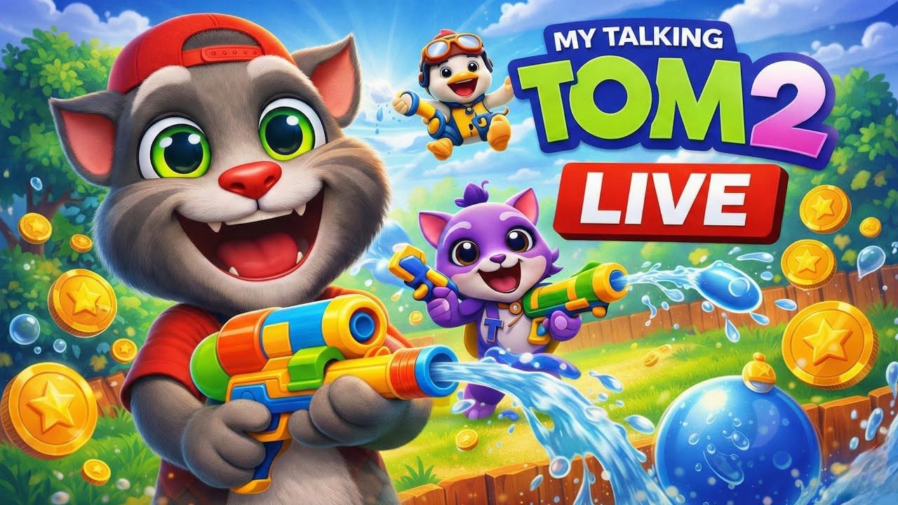 NEW🔴 LIVE My Talking Tom 2 Live Stream Funny & Family Friendly Gameplay Tom Action Zone
