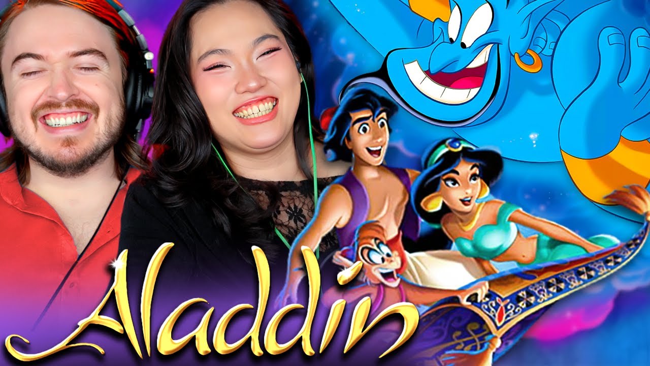 **CAN'T GET ENOUGH OF GENIE** Aladdin (1992) Reaction: FIRST TIME WATCHING