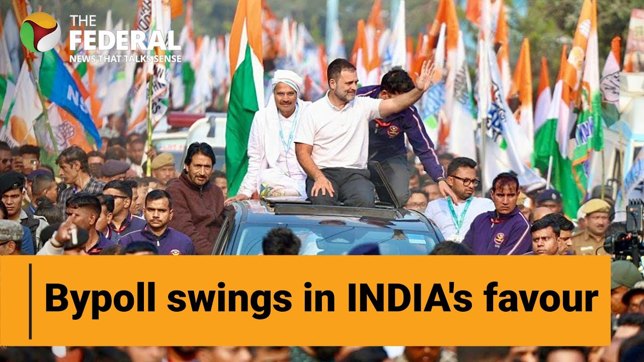 7-state bypoll results: INDIA alliance sweeps 10 out of 13 seats | Himachal | TN | The Federal