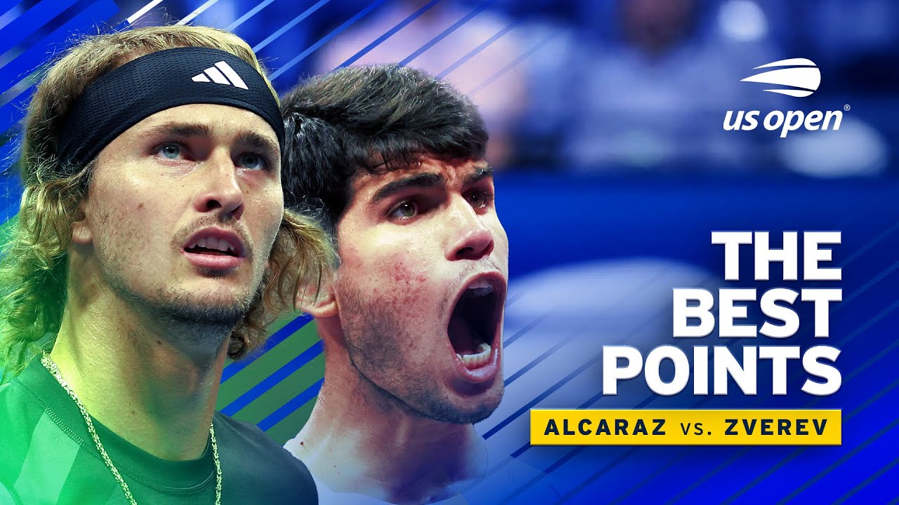 Carlos Alcaraz vs. Alexander Zverev Best Points | 2023 US Open Quarterfinal