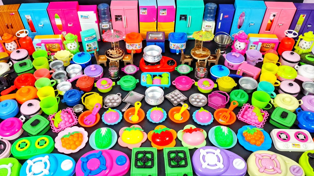 6 Minutes Satisfying with Unboxing Hello Kitty Sanrio Modern Kitchen Set |Tiny ASMR Kitchen Pink Set