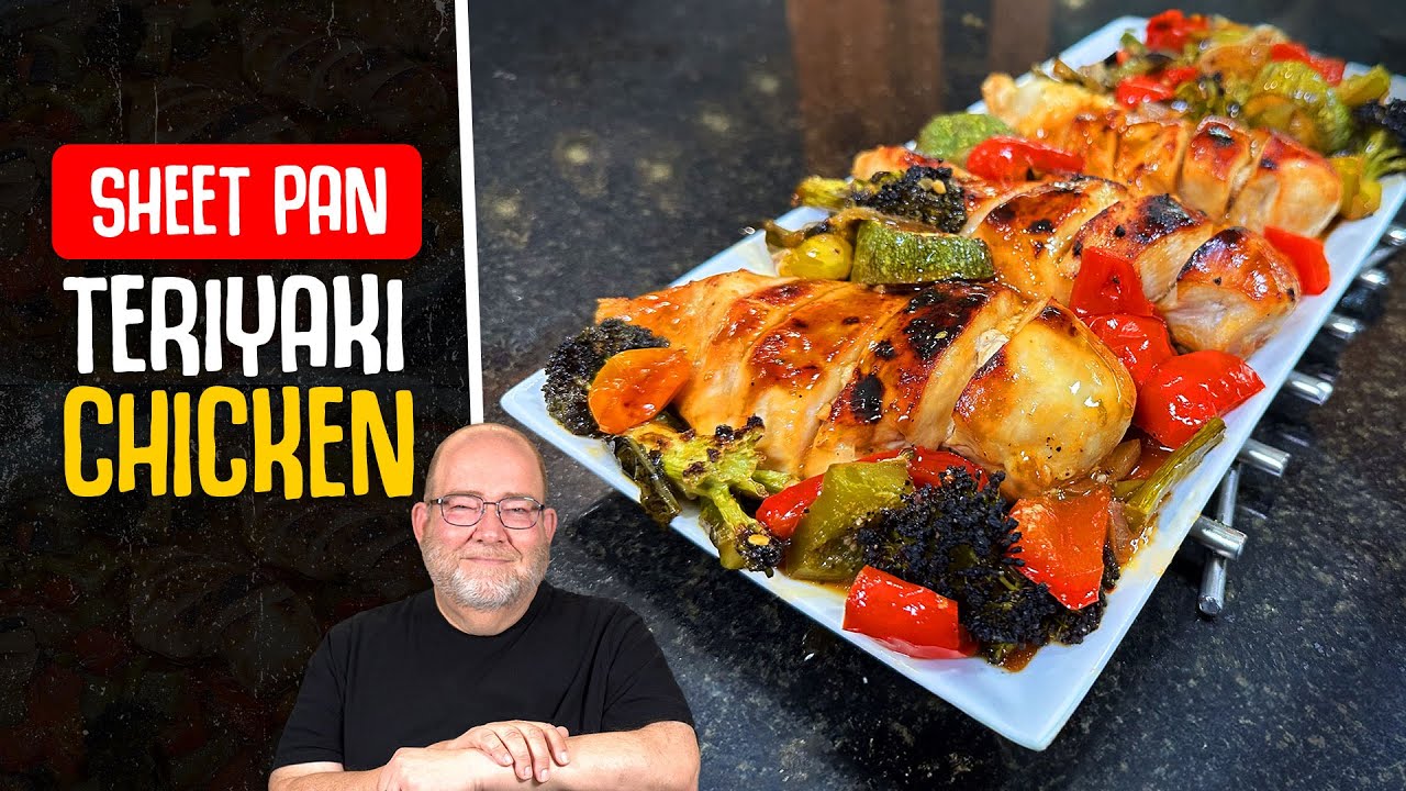 SHEET PAN TERIYAKI CHICKEN AND ROASTED VEGETABLES | OVEN DOES 90% OF THE WORK!
