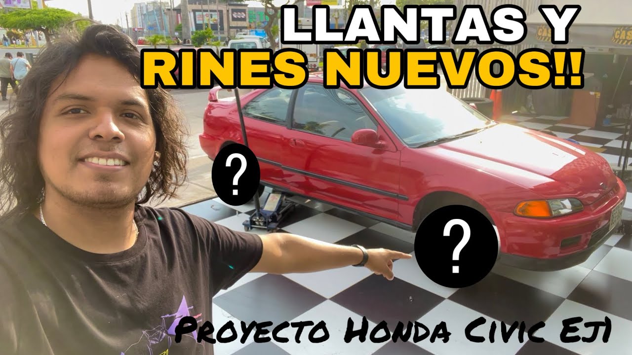 LLANTAS Y RINES NUEVOS AL CIVIC !! | Diego Carbajal