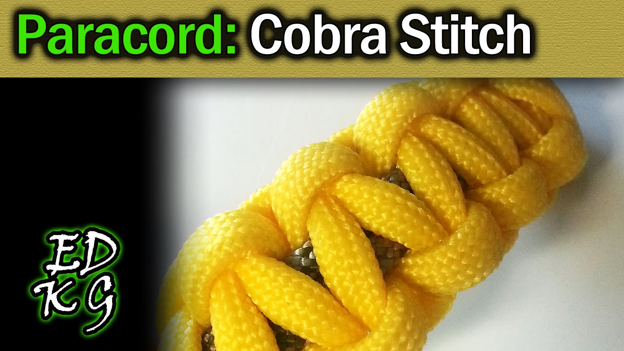 Simple Paracord: Cobra Stitch (easy bracelet knot)