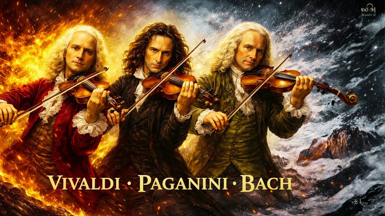 🎻Eternal Strings: A Realistic Violin Journey Through Vivaldi, Bach & Paganini
