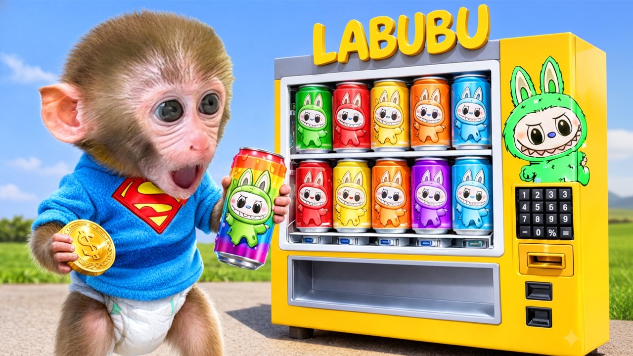 Affe JoJo großes Missverständnis am LABUBU-Getränkeautomaten! | JoJo und Freunde