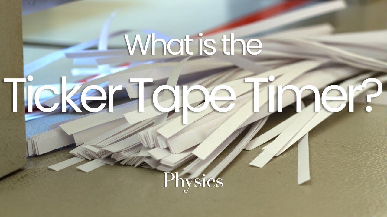 The Ticker Tape Timer Explained | Recording Motion #physics #motion #tickertape