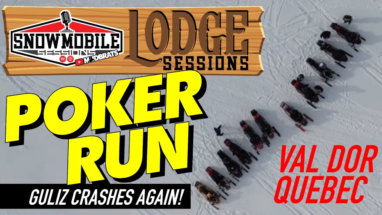POKER RUN Lodge Sessions | #festivalmotoneige | Val Dor Quebec #snowmobiling