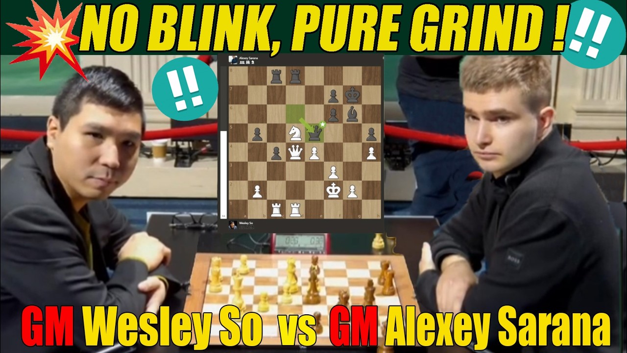 GM Wesley So vs  GM Alexey Sarana 🔥 | FIDE World Rapid & Blitz Championship 2024