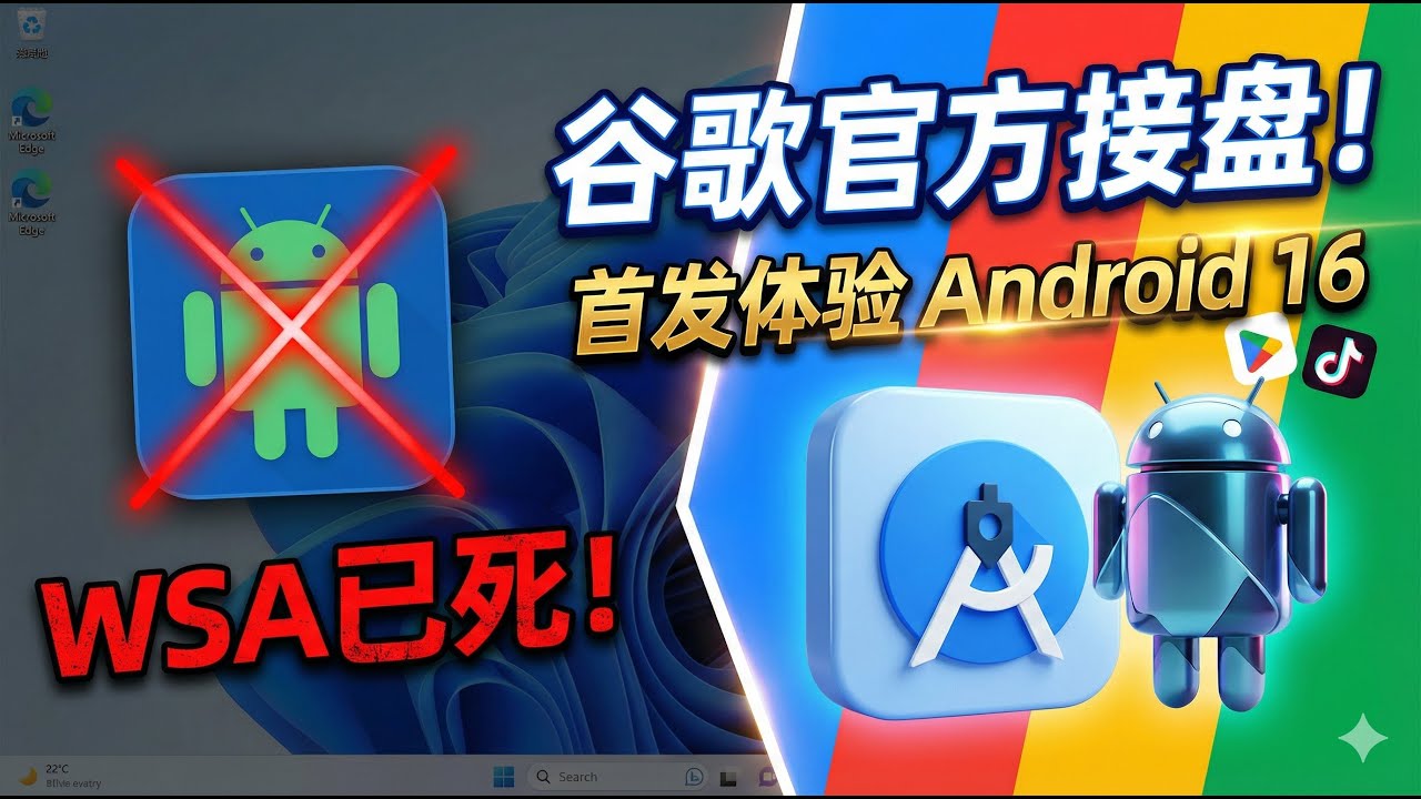 把Windows电脑变成最强安卓手机！手把手教你安装Android Studio模拟器：畅玩TikTok，支持Play商店，比WSA更好用