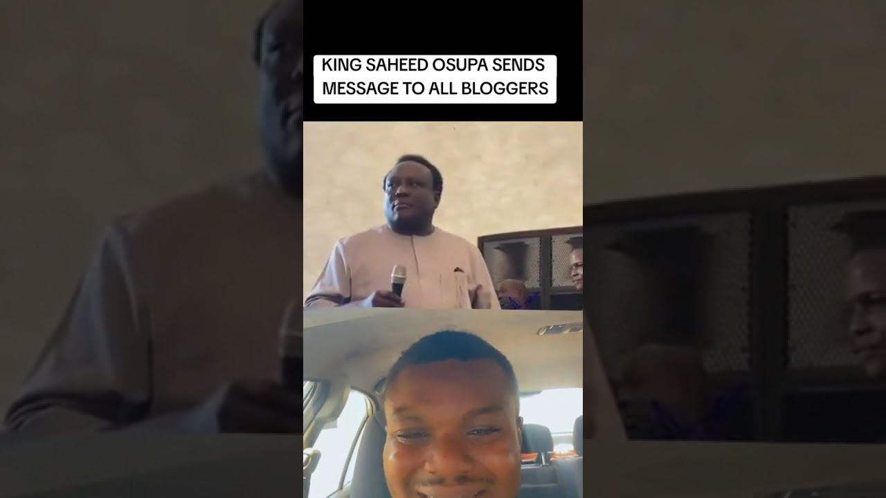KING OF MUSIC SENDS MESSAGE TO ALL BLOGGERS #music #saheedosupa 