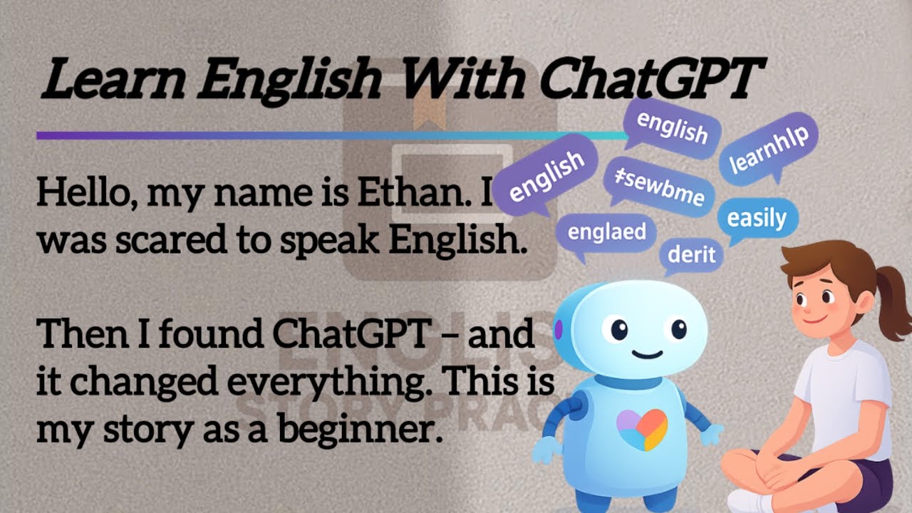 Learning English With ChatGPT|A Beginner’s Step-by-Step Guide ✅| Easy Reader| Speak English#chatgpt