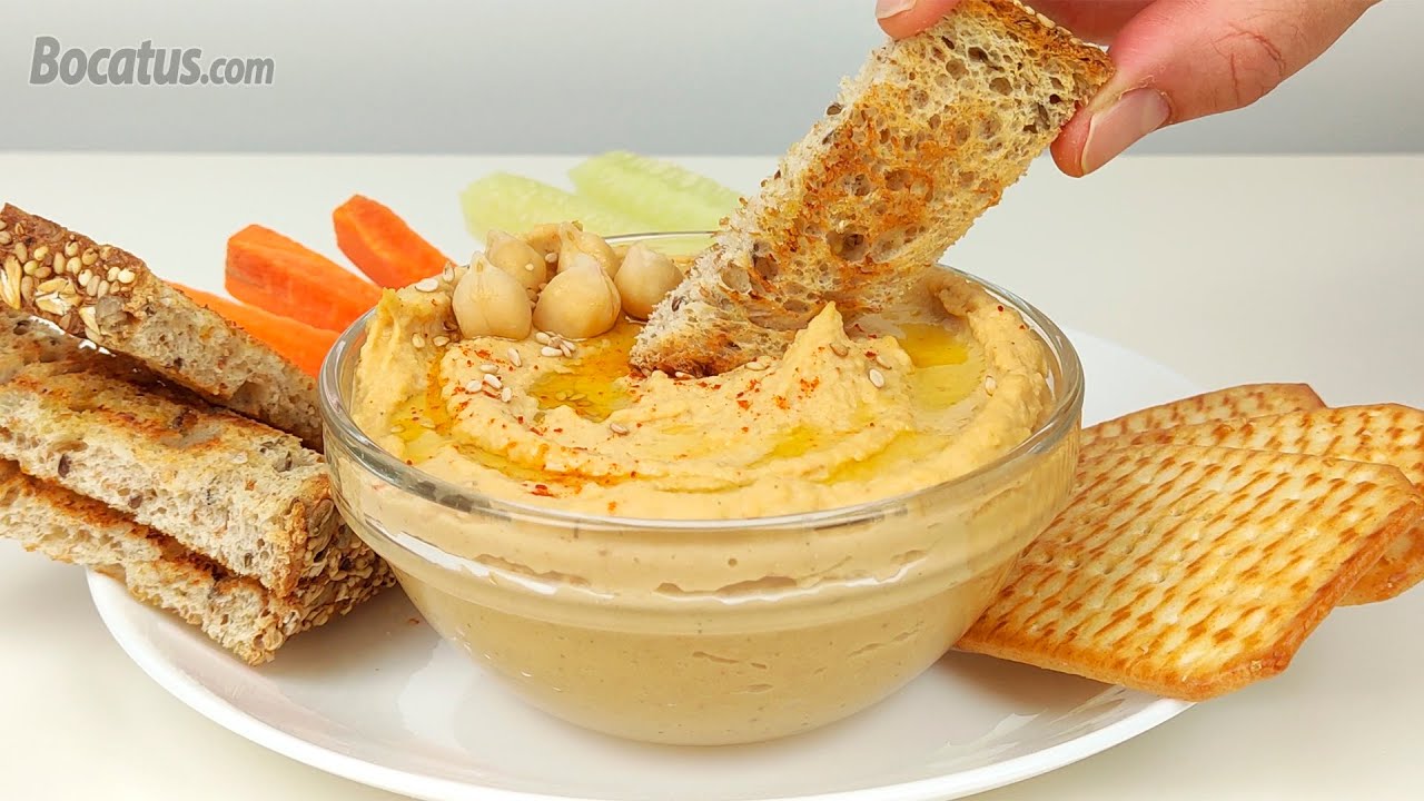 Cómo hacer Hummus casero de garbanzos