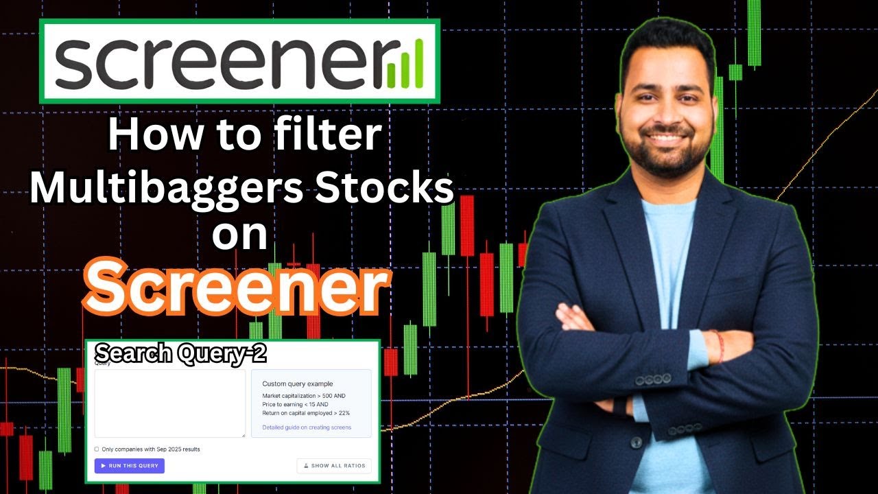 How to Filter Multibagger Stocks on Screener | Multibagger Stocks - Screener | Search Query  2