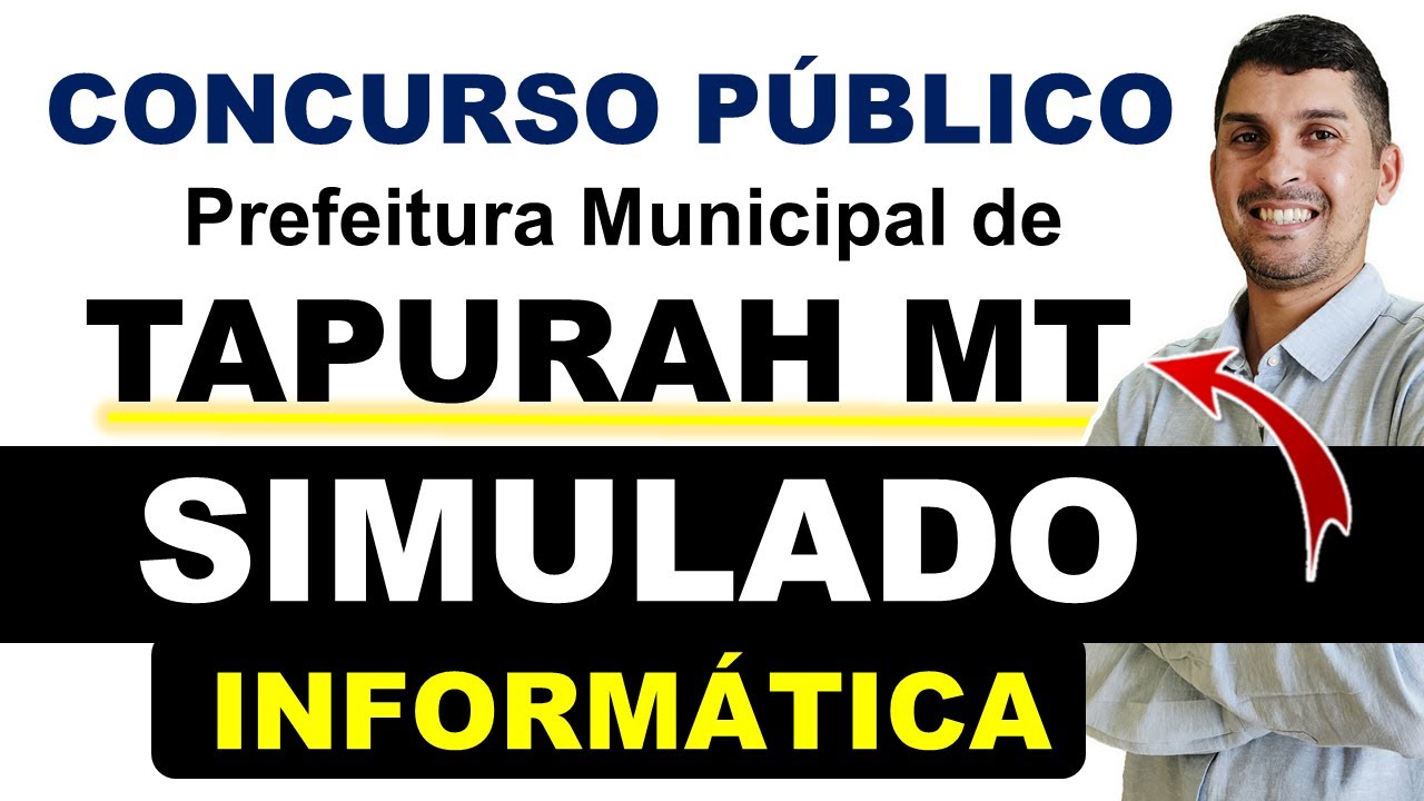 SIMULADO SELECON | Concurso Tapurah MT 2025 | Informática SELECON 2025 #selecon #tapurah