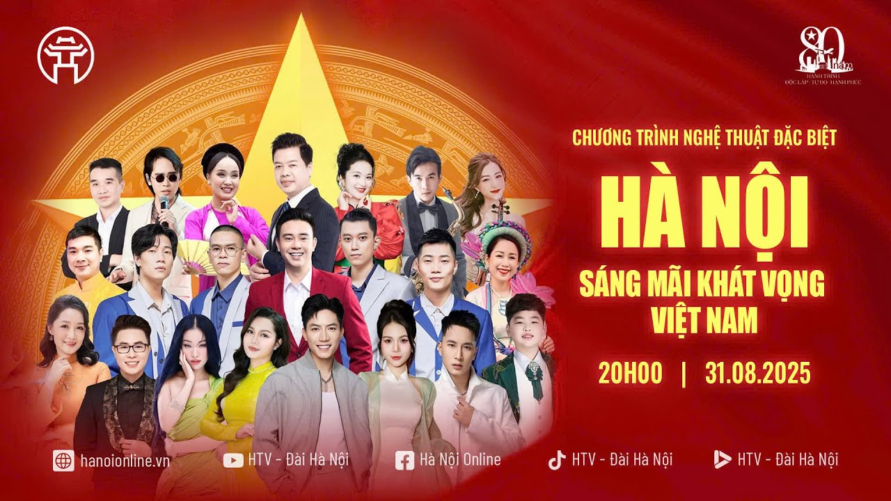 🔴 TRỰC TIẾP: Chương tr&igrave;nh H&agrave; Nội - S&aacute;ng m&atilde;i kh&aacute;t vọng Việt Nam | Trung t&acirc;m Triển l&atilde;m Quốc gia