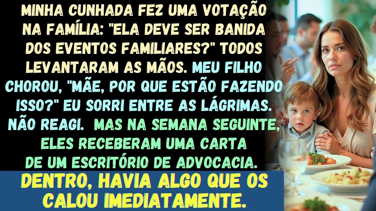 Todos Levantaram As Mãos Para Me Banir  Meu Filho Chorou  Então, Eles Receberam Uma Carta Do Meu