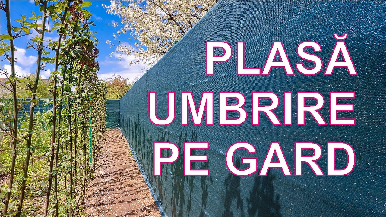 CUM SE MONTEAZĂ CORECT PLASA DE UMBRIRE PE GARD DIN PLASĂ BORDURATĂ