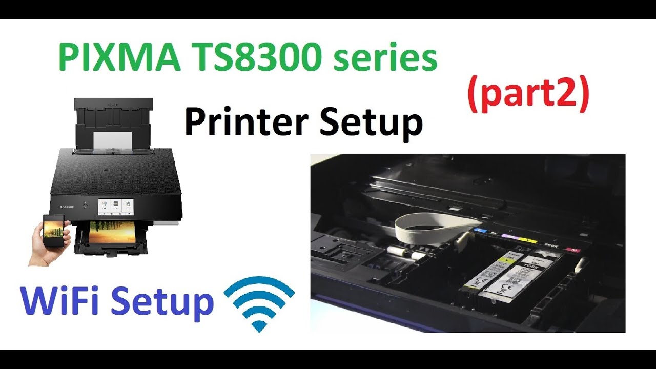 PIXMA TS8350 TS8320 (часть 2) Настройка принтера и подключение к беспроводной сети, печать из при...