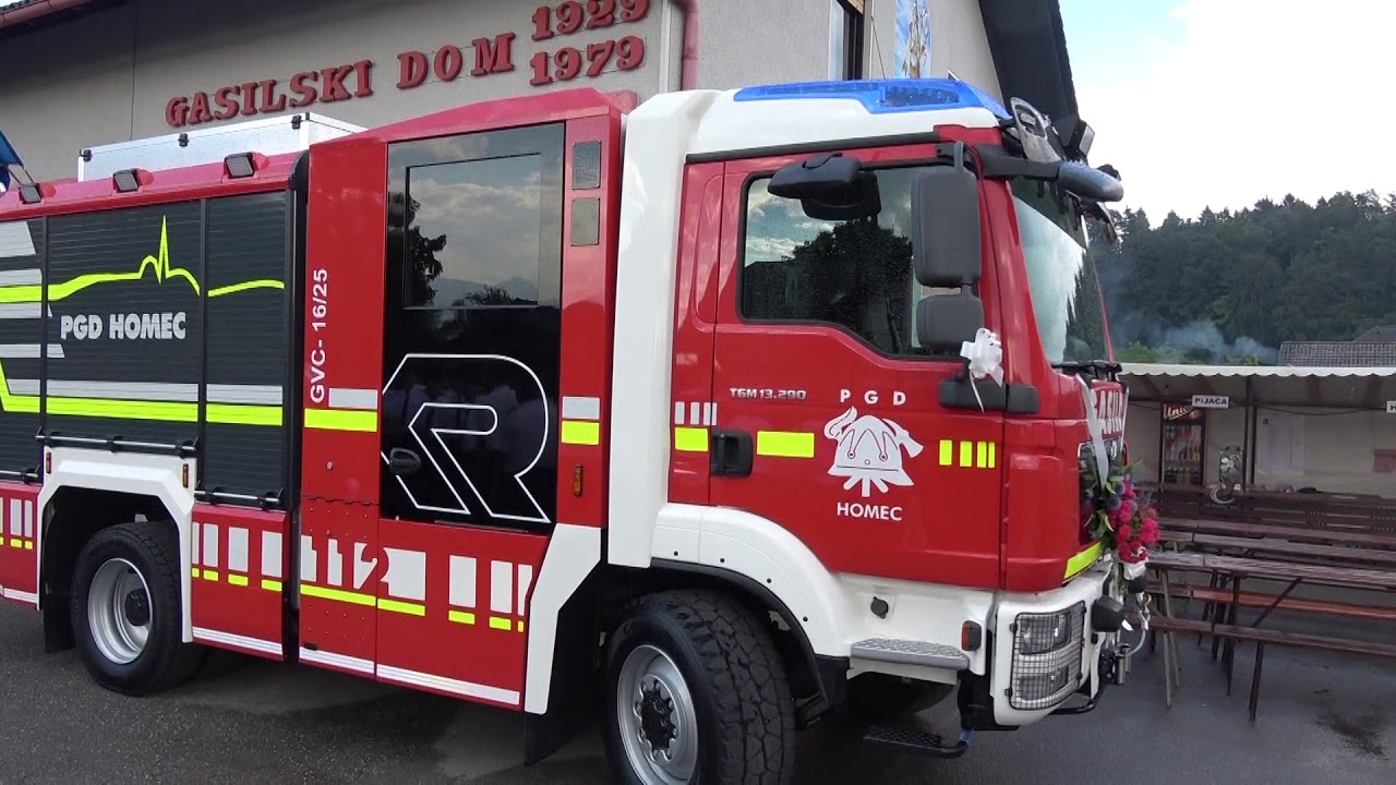 PGD Homec prevzem novega gasilskega vozila Man GVC 16 25, 30  6  2018