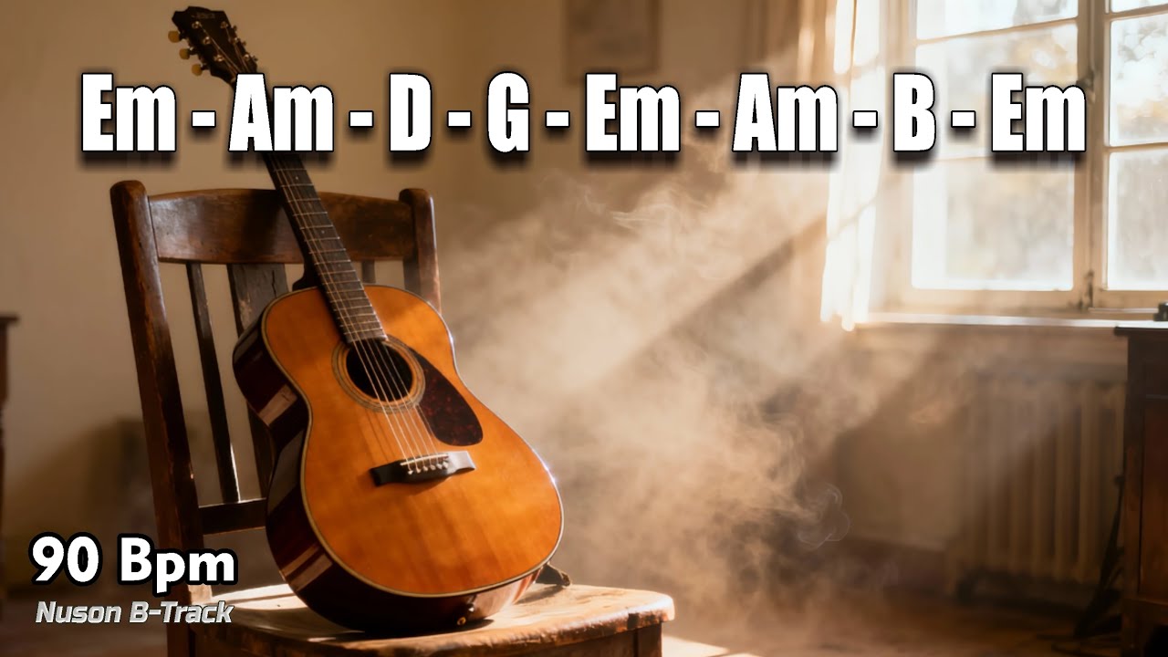 Protect You (E Minor) Romantic Acoustic Guitar Backing Track 170