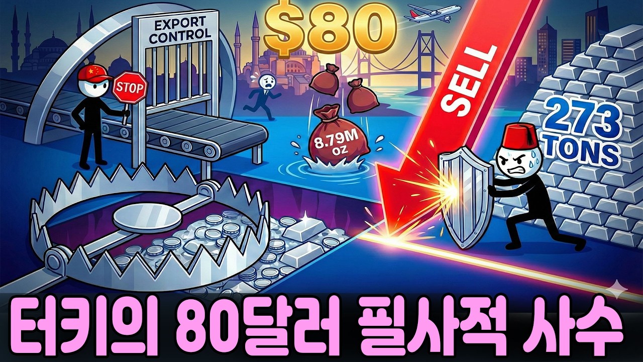 📉 중국의 수출 통제와 터키의 273톤 매집이 설계한 은 시장의 거대한 함정: 터키가 80달러 선을 필사적으로 사수하는 이유 (879만 온스의 실물 공습).