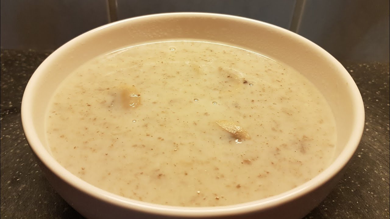 شوربة الفطر بدون كريمه بأبسط واطيب طريقه حساء مشروم بدون كريمه شوربة بيضاء شوربات رمضان
