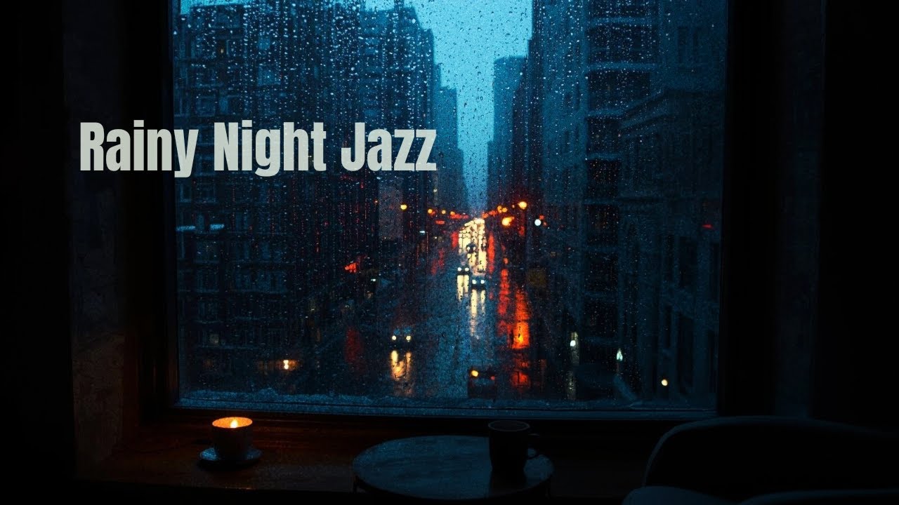 Rainy Night Jazz | Cozy Apartment Jazz with Rain Sounds – Relaxing & Calm – All Day Jazz apt.