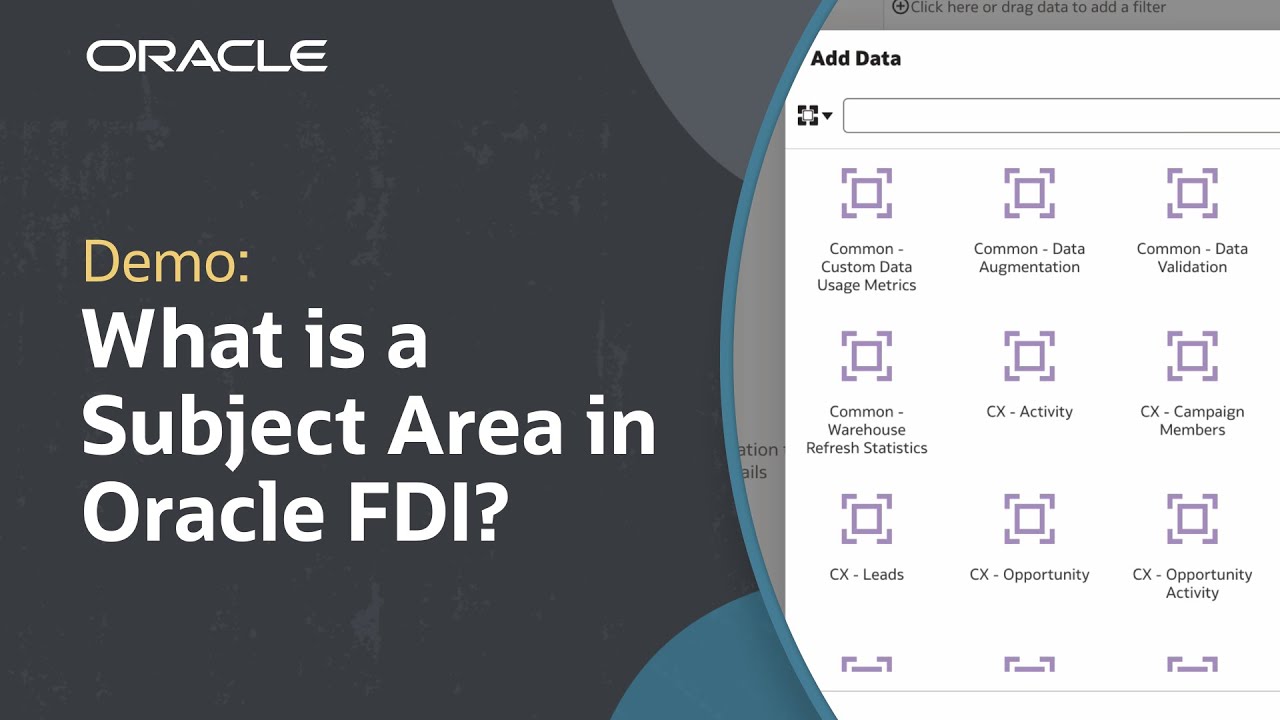 What is a Subject Area in Oracle Fusion Data Intelligence?