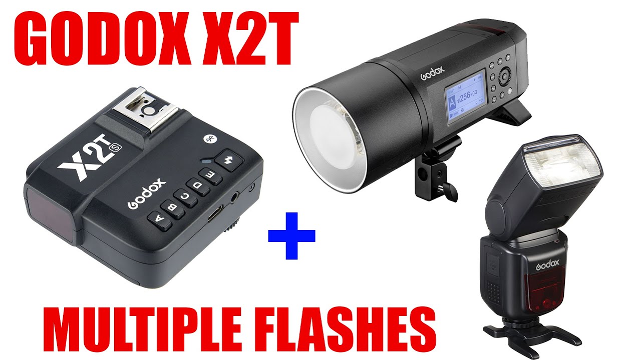 Беспроводной синхронизатор Godox X2T с несколькими вспышками [Как подключить/Урок по подключению]